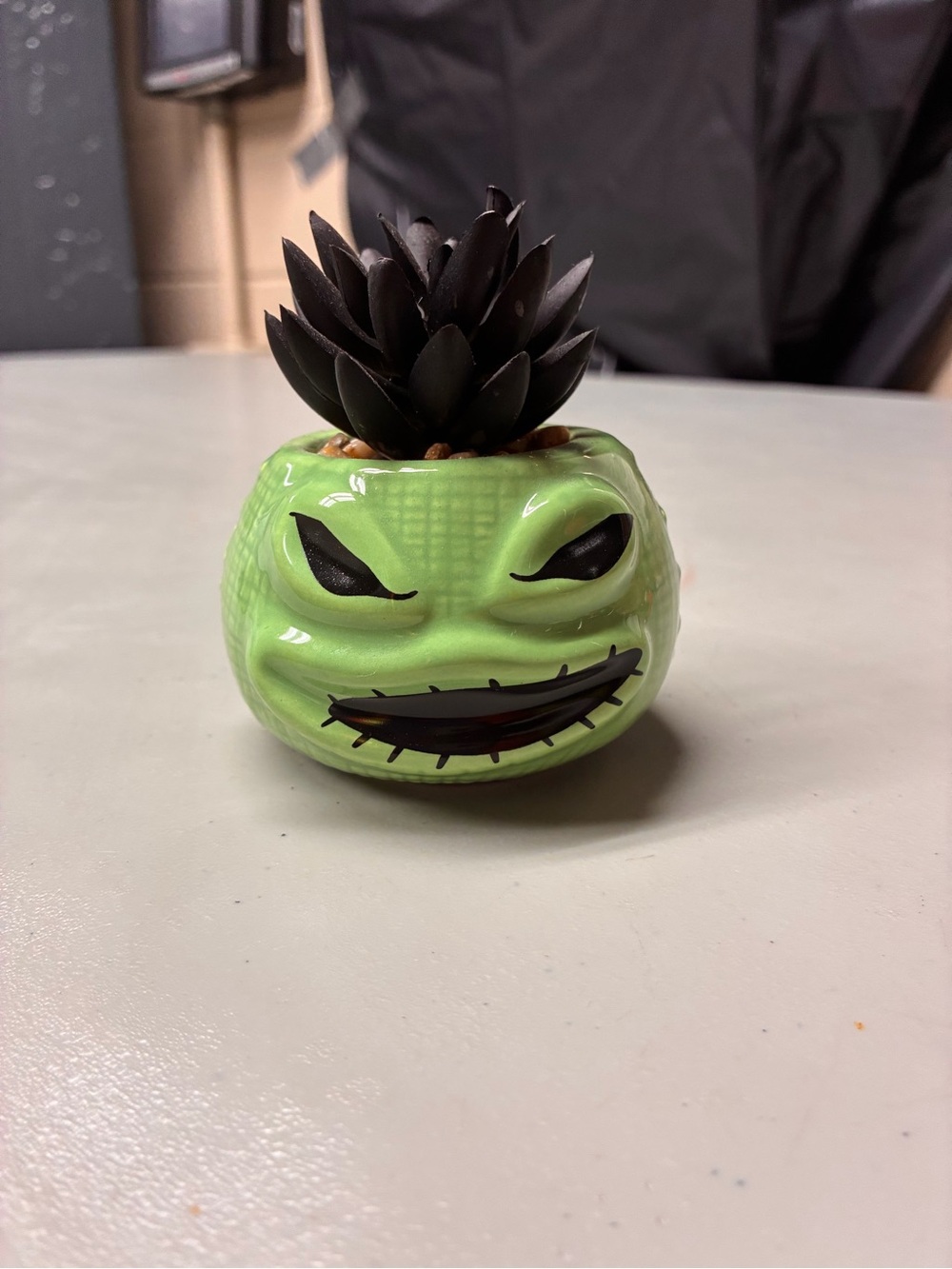 Nightmare Before Christmas- Oogie Boogie Ceramic Artificial Dark Succulent- Mini